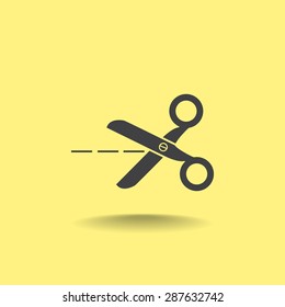 Scissors icon vector icon 