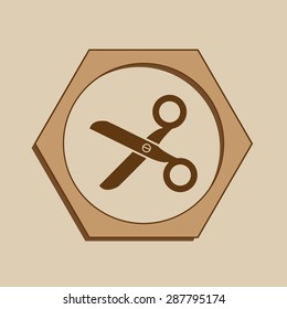 Scissors icon vector icon 