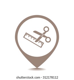 Scissors icon vector icon 
