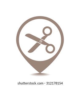 Scissors icon vector icon 