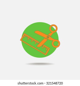 Scissors icon vector icon 