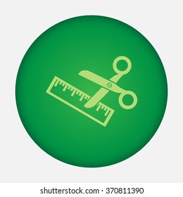 Scissors icon vector icon 