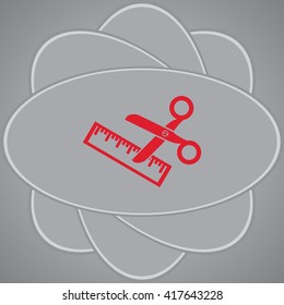 Scissors icon vector icon 