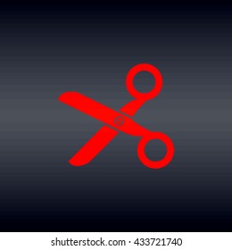 Scissors icon vector icon