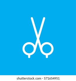 Scissors icon vector
