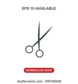 Scissors icon vector