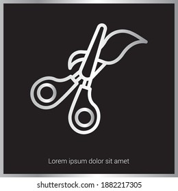 Vector de icono de tijeras. Icono de Salón de Belleza. Ilustración vectorial Eps10.
