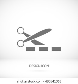 scissors icon, vector best flat icon, EPS