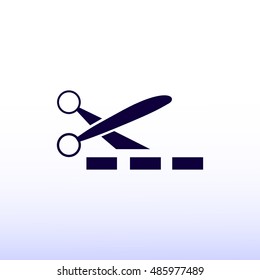 scissors icon, vector best flat icon, EPS
