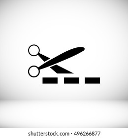 scissors icon, vector best flat icon, EPS
