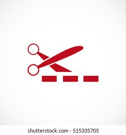 scissors icon, vector best flat icon, EPS