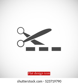 scissors icon, vector best flat icon, EPS
