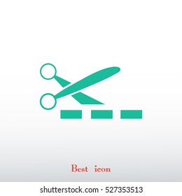 scissors icon, vector best flat icon, EPS