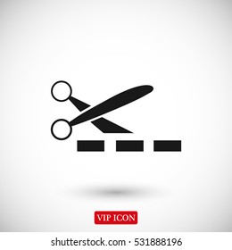 scissors icon, vector best flat icon, EPS