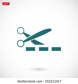 scissors icon, vector best flat icon, EPS