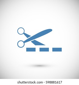 scissors icon, vector best flat icon, EPS