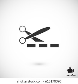 scissors icon, vector best flat icon, EPS