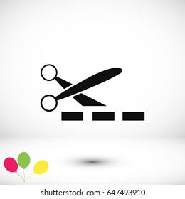 scissors icon, vector best flat icon, EPS