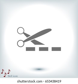 scissors icon, vector best flat icon, EPS