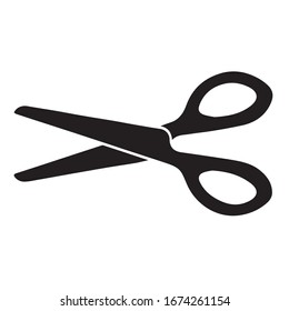 Schere Symbol Vektorillustration schwarz Farbe