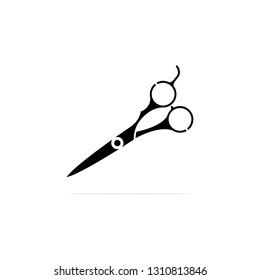 Scissors icon, vector concept illustration for design.