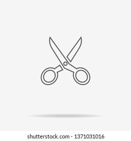Scissors icon. Vector concept illustration for design.
