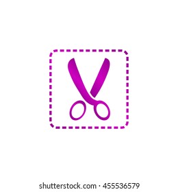 Scissors icon. Vector concept illustration for design.