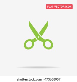 Scissors icon. Vector concept illustration for design.