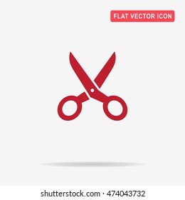 Scissors icon. Vector concept illustration for design.