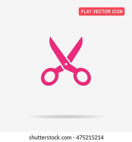 Scissors icon. Vector concept illustration for design.