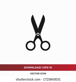 Scissors icon vector. Cut sign