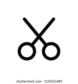 Scissors icon vector. Cut sign