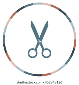 Scissors icon, vector design