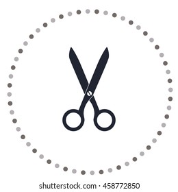 Scissors icon, vector design