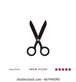 Scissors icon, vector design