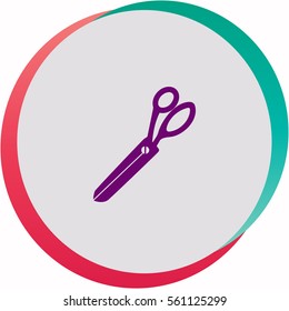 Scissors  icon. Vector design.