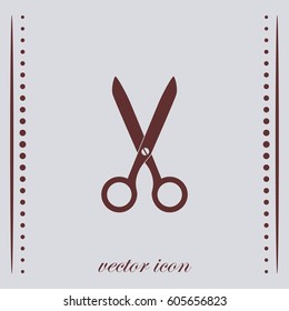 Scissors icon, vector design