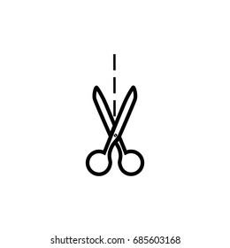 Scissors icon, vector design