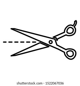 Scissors icon vector design template