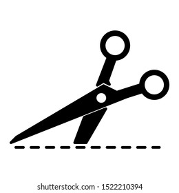 Scissors icon vector design template