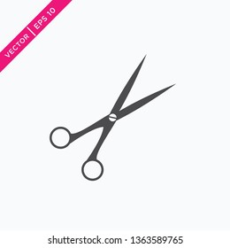 Scissors Icon, Vector in Glyph Style, Vector for Web