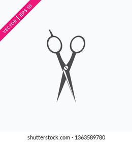 Scissors Icon, Vector in Glyph Style, Vector for Web