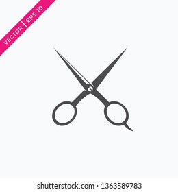 Scissors Icon, Vector in Glyph Style, Vector for Web