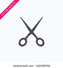 Scissors Icon, Vector in Glyph Style, Vector for Web
