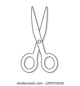 scissors icon- vector illustration
