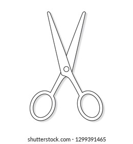 scissors icon- vector illustration