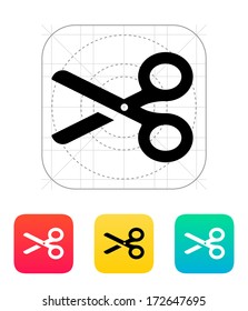 Scissors icon. Vector illustration.