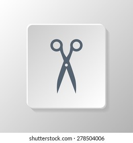 Scissors icon. Vector illustration