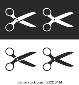 Scissors icon. Vector illustration