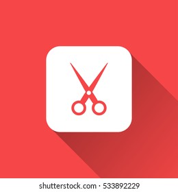 scissors icon. vector illustration